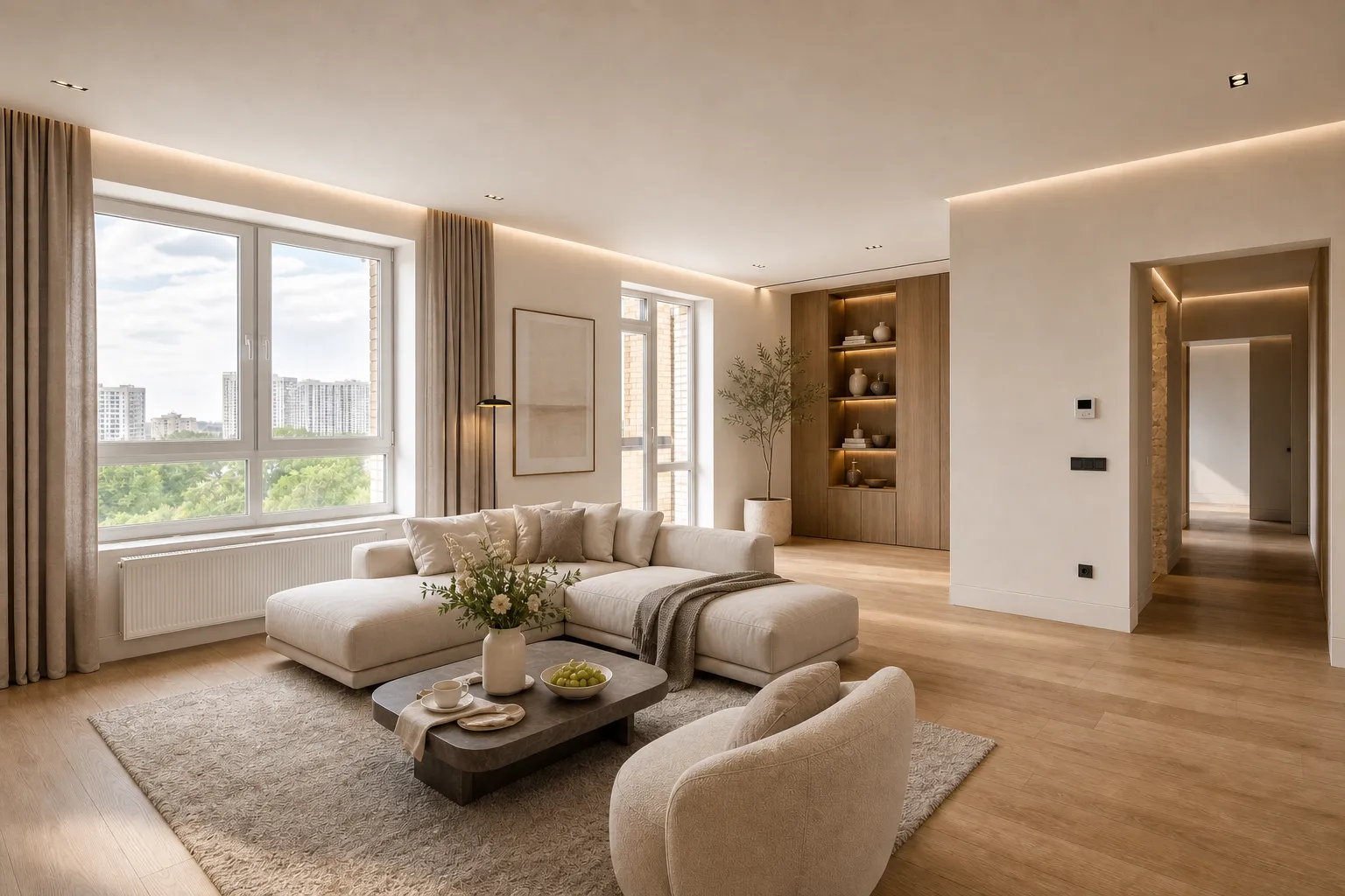 Dizajn stana 52 m² u Baru — poslije