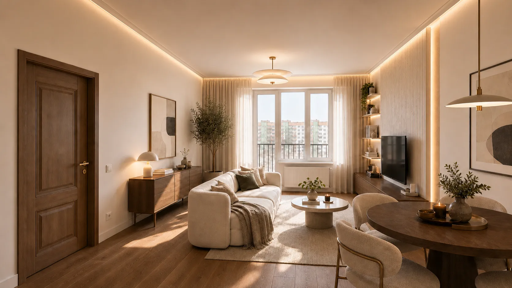 Дизайн квартиры 78 м² в Баре — После