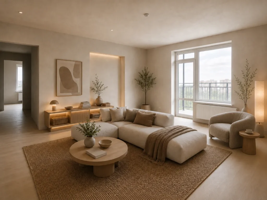 65 m² Apartment Interior in Budva — After